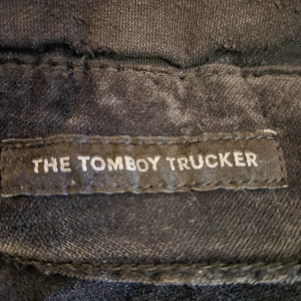 Lucky Brand Jeans The Tommy Trucker Charcoal Black Velvet Jacket - M - Picture 13 of 15